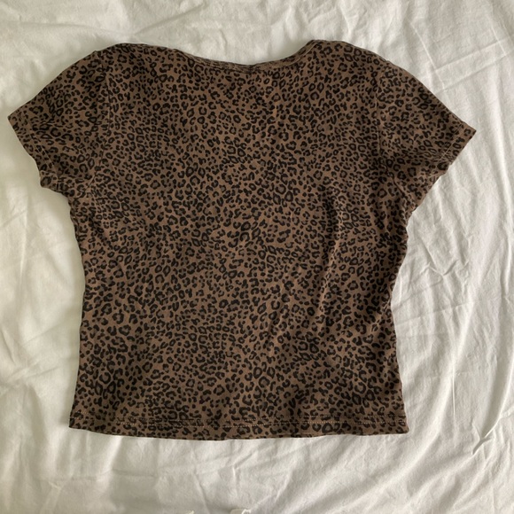 John Galt brown cheetah top - Picture 3 of 4